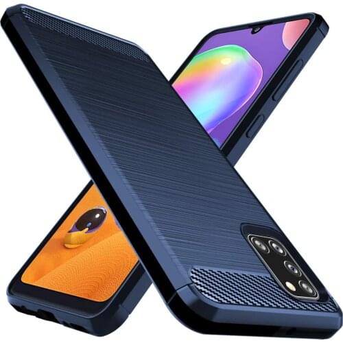 Samsung Galaxy A31 Case,Shockproof Flexible TPU Rubber Cell Phone Cover for Samsung Galaxy A02S A21 A30 A31 A32 A50 (Brused TPU)