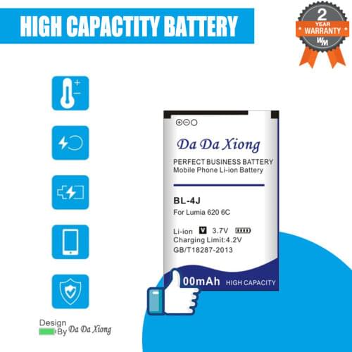 Da Da Xiong 3500mAh BL4J BL-4J Battery for Nokia Lumia 620 Battery C6 C6-00 Bateria Touch 3G C600