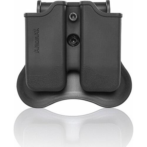 Double MOLLE Leg Magazine Pouch Fits Beretta 92, Sig Sauer P226, P320, CZ P09 Mags & Airsoft replica CO2 Mags