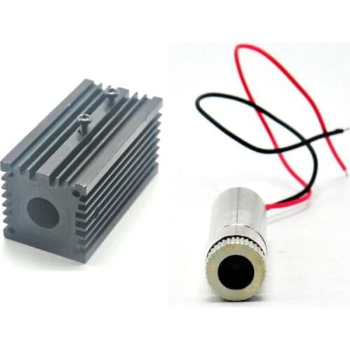 Focusable High Power 830nm 100mw 3V-5V Nearly IR Infrared Laser Diode Dot Module With Dia.12mm Cooling Heatsink