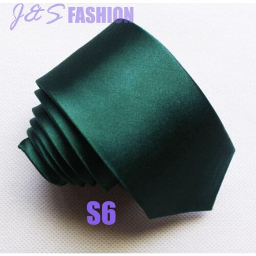 5cm Solid Emerald Ties Polyester Necktie 2" Poly Tie for Men Black Green