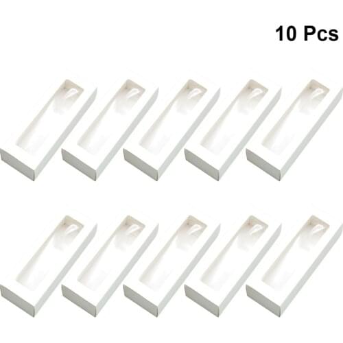 10pcs Macaron PVC Boxes with Clear Window Paper Packaging Box Cookie Containers for Home Dessert Shop cupcake container