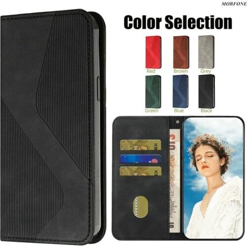 S Line Leather Case for Xiaomi Mi 11 Mi11 Magnetic Wallet Card Slots Holder Full Cover For Xiaomi Mi 10T Pro Mi10T Lite 10S Bag