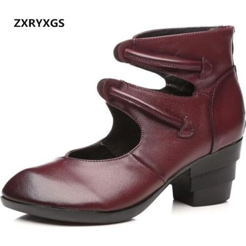 Best Sales 2020 New Elegance Pointed Genuine Leather Shoes High Heels Comfortable Fashion Shoes Wedding Non-slip Women Shoes