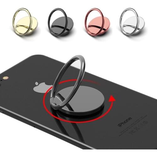 For Phones Universal OPPO Huawei Samsung Iphone Metal Phone Holder Magnetic Car Bracket Socket Telephone Ring On The Phone Stand