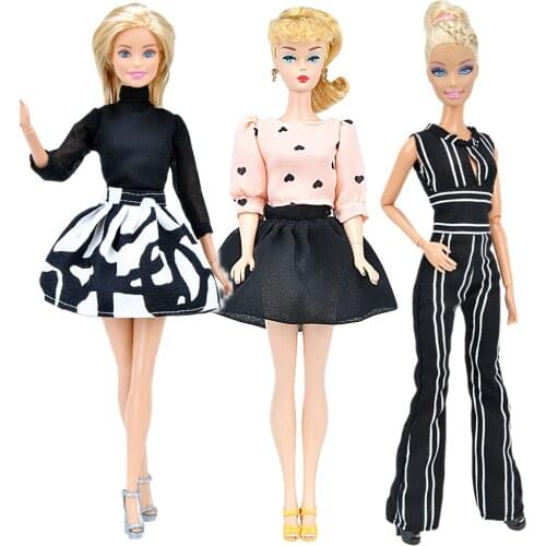Fashion Office Suit Dress Outfits for Barbie 1/6 FR BJD Doll Clothes Accessories Play House Dressing Up