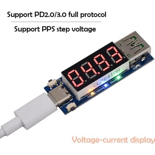 PD2.03.0 Decoy Trigger Head Deceives Chip Board Voltage and Current Display PPS Type-C DC5.5*2.5MM