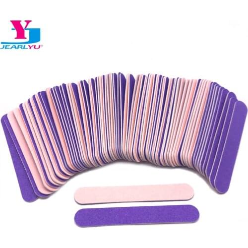 100 Pcs/Lot Wooden Nail File 180/240 Colorful Sanding Buffer Block Pedicure File Manicure Polishing Tools Kit Nails Accessories