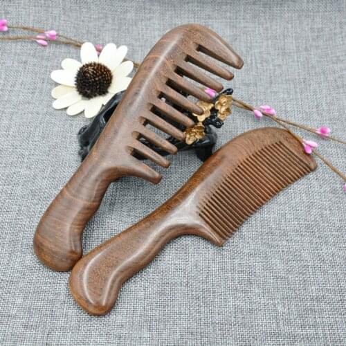Valentines Day gift natural sandalwood comb massage wooden comb home decoration crafts