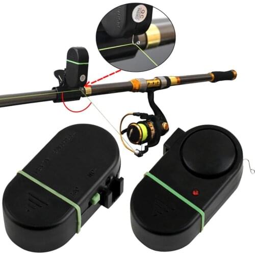 Portable Electronic LED Light Clip-on Fishing Rod Fish Bite Sound Alarm Bell New Chic