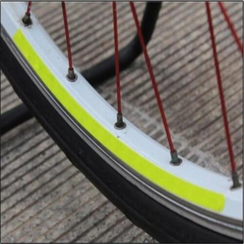 Leo 8 Strips Wheel Sticker Reflective Rim Stripe Tape MTB Road Bike Bicycle Cycling Wheel Rim Light Reflective Stickers