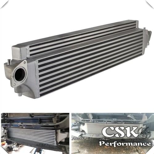 High Performance Bolt-On FMIC Front Mount Intercooler Fits For 16-17 Honda Civic 1.5L Turbo Silver/Black
