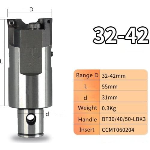 1PCS High precision RBH32-42-C Twin-bit Rough smooth Boring Head cutter used for deep holes, for insert, boring tool