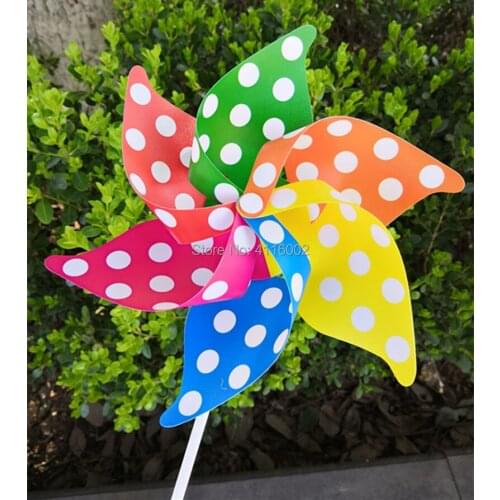 500pcs DIY Windmill Party Decor Pinwheel Whirligig Wind Chime Flower Decoration Home Yard Garden Decorations Ornament