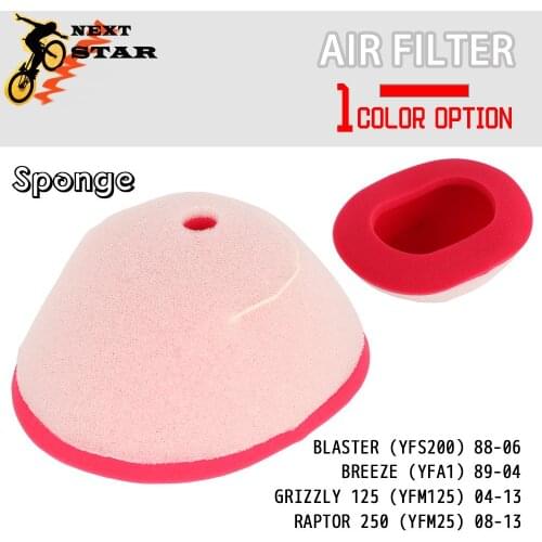 Motorbike Accessories Foam Air Filter Intake Cleaner For YAMAHA BLASTER YFS 200 BREEZE YFA1 GRIZZLY 125 YFM125 RAPTOR 250 YFM250