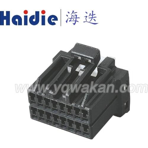 Free shipping 5sets 16 pin black car plug harness connector wiring connector 175966-2