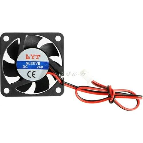 DC 24V 0.10A 2-Pin 40x40x10mm PC Computer CPU System Brushless Cooling Fan 4010