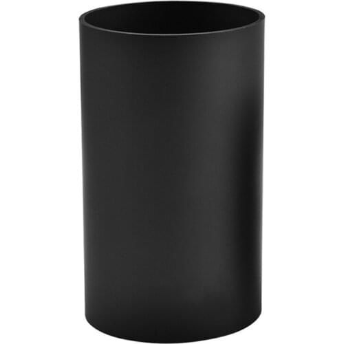 95AA Kitchen Utensil Holder Black Plastic Cylinder Storage Tableware Drying Canister