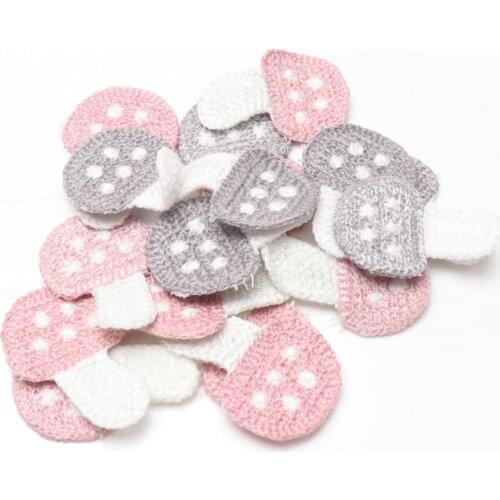 Cheap 20pcs/lot mushroom patches Hand stitch on applique for clothes embroidered for clothing DIY motif stripes clothes