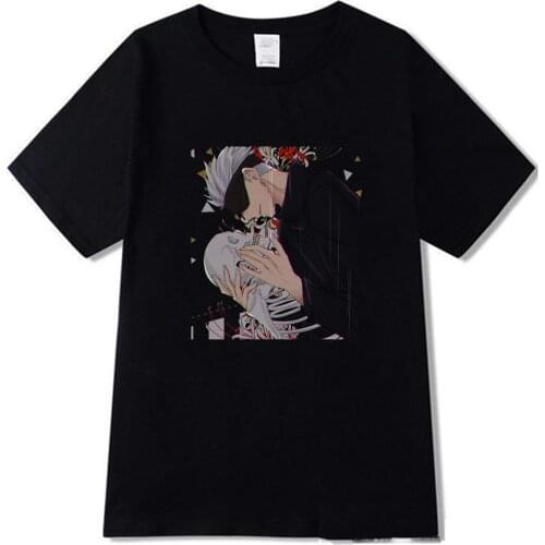 T-shirts Loose Streetwear Harajuku Jujutsu Kaisen Print Summer Fashion Female Short Sleeve Casual Women Black Tees