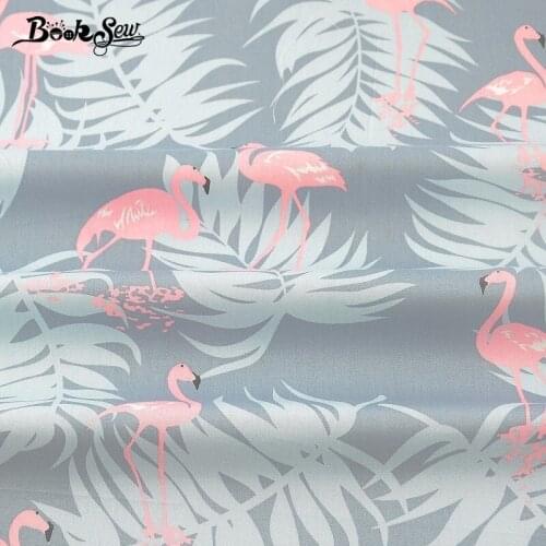 Booksew Cotton Twill Fabric Red-crowned Crane Design Home Textile For Patchwork Bedding Baby Pillow Cushion Quilting Tela Cloth