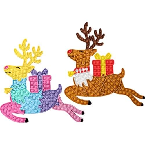 Push Bubble Toy Fidget Sensory Toy Adult Kids Antistress Increase Focus Funny Christmas Anti-stress Dimple Fidget Toys For Kids