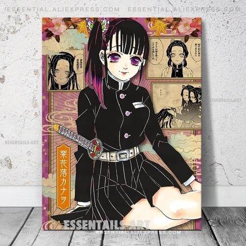 Kanao Tsuyuri Kimetsu no Yaiba Canvas Decoration Prints Poster Living Room Pictures Home Decor Bedroom Study Wall Art Painting