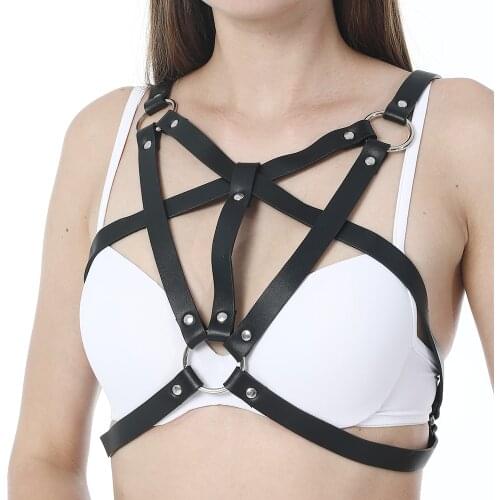 Leather Sexy Lingerie Wedding Garter 2021 Sexi Womens Harness for Women Exotic Accessories Stocking Belt S Gothic Clothes Punk