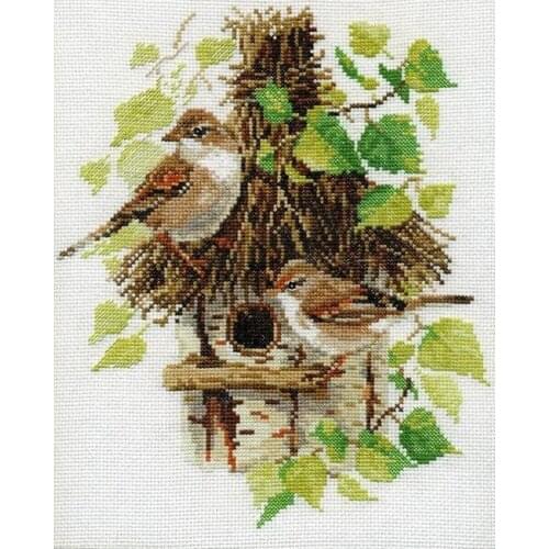 Hot Needlepoint Warblers Machine Embroidery Cross Stitch Christmas Designs with 100% Cotton Floss & Free Shipping for Home Decor