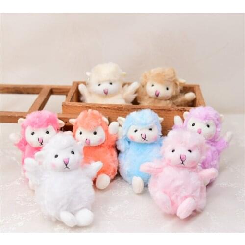 Cute cartoon Colorful lamb soft Popula pendant Exquisite toy good quality soft Soothing doll christmas wedding gift
