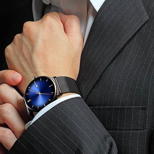 Fashion Mens Business Male Watch Classic Quartz Stainless Steel Date Wrist Watch Business Watches Mens 2021 Смотреть Watch Men