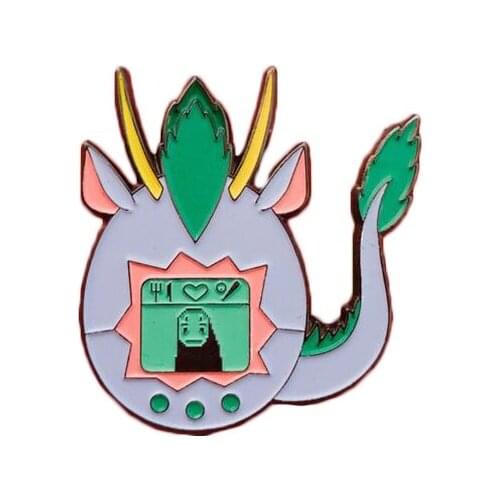 No Face Man Enamel Brooch Hayao Miyazaki Inspired Lapel Pin For Fans Lapel Coat Scarf Sweater Badge