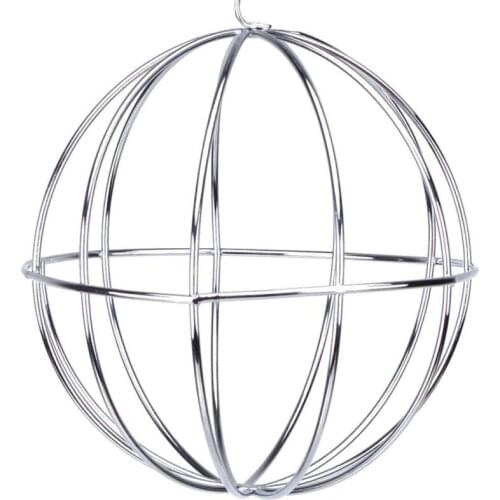 2021 New Pet Hamster Supplies Stainless Steel Plating Grass Rack Ball Hay Bed Rabbit Food Ball Guinea Pig Hamster Product Top