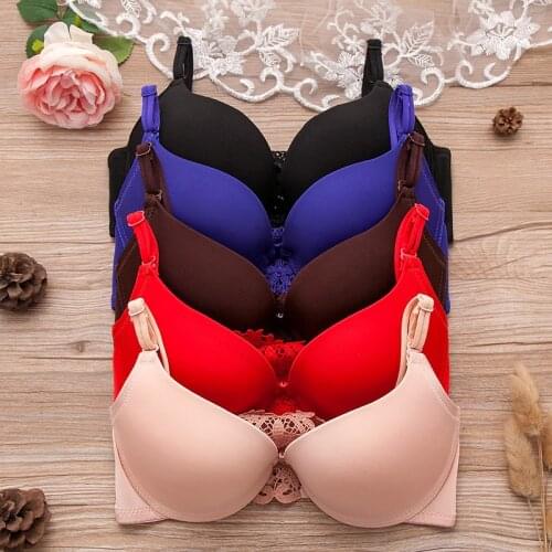 New Lace Y-shaped Beautiful Back Deep V Sexy Girl Underwear Adjustable Light Front Button Bra
