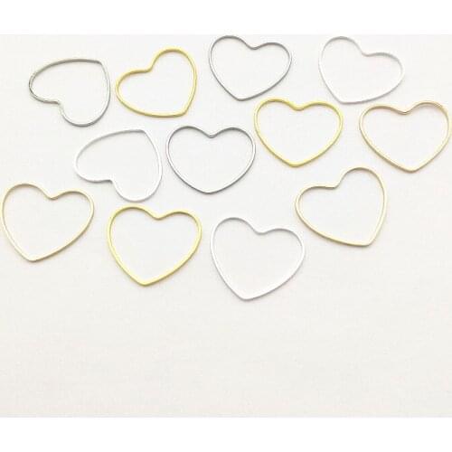 New arrival! 19x21mm 200pcs Copper Heart Connector for Earrings DIY making parts,Jewelry Accessories Findings & Components