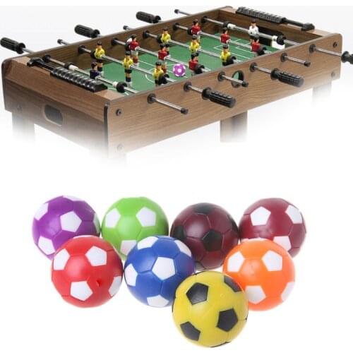 New 2 Pcs 36mm Mini Small Table Soccer Ball Fussball Indoor Game Foosball Football Machine Parts Random Color