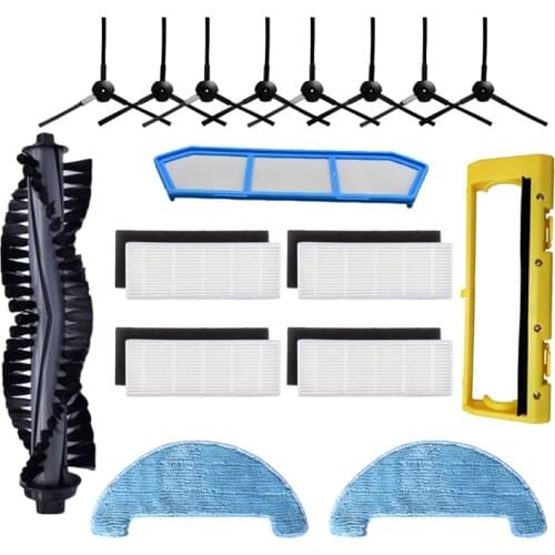Main Brush Air Filter Side brush cloth for ILIFE A4 A4S A40 X432 Polaris PVCR 0826 Robot Vacuum Cleaner Replacement Accessories