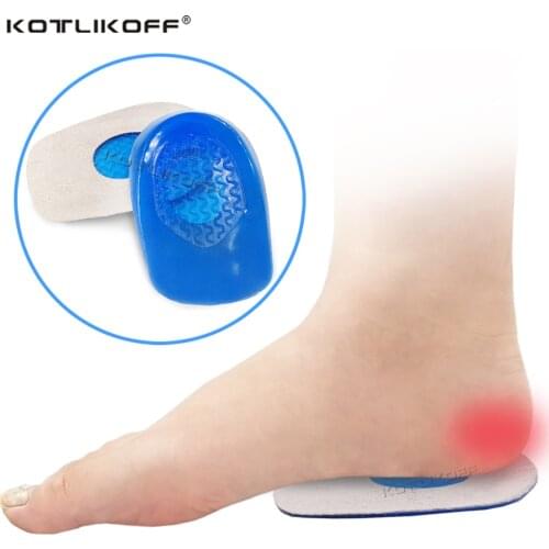 SEBS Half Insoles Unisex Foot Care Plantar Fasciitis Achilles Tendonitis Heel Spur Pad Pain Relief Flannel Massag Inserts