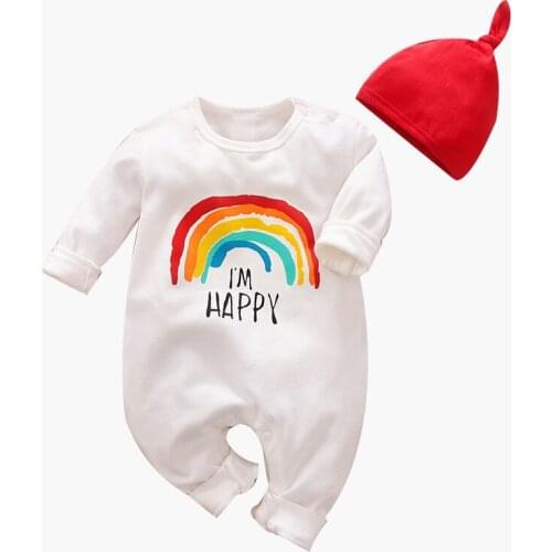 Spring And Autumn Period And The New Baby Conjoined Baby Clothing Cartoon Long-Sleeved Sweater Boys And Girls Leisure