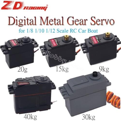 Waterproof Digital Servo 20G 9KG 15KG 30KG 40KG High Speed Metal Gear Digital Servo Motor for 1/8 1/10 1/12 Scale RC Car Boat