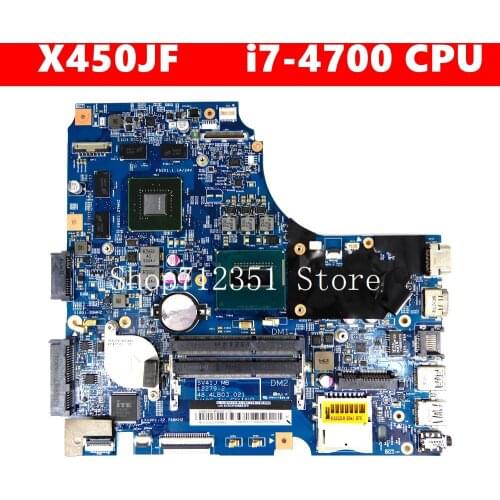 X450JF i7-4700 CPU GT745M N14P-GS-A2 Mainboard For ASUS X450J X450JN SV41JN A450J X450JB X450JF Laptop Motherboard Test 100% OK