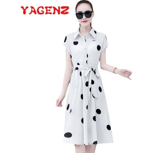 Летние платья в горошек YAGENZ China At AliExpress