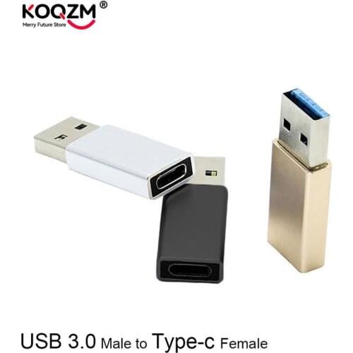 1pc USB-C Type C Female to Type A USB 3.0 Male Converter Connector Adapter for USB C to USB Cable