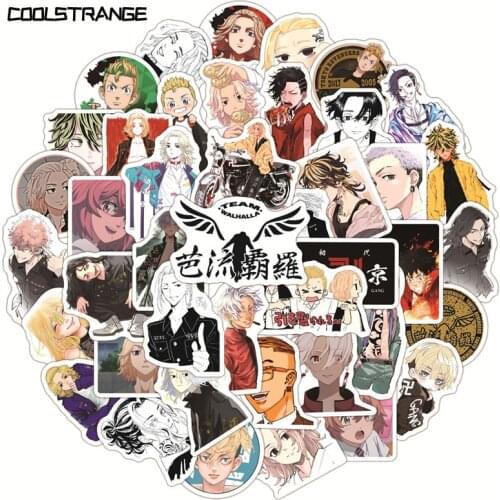 10/30/50Pcs Japan Anime Tokyo Revengers Cartoon Stickers For Motorcycles Skateboards Phones DIY Hand Diaries Scrapbook Toys