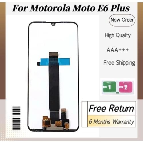6.1" Original For Motorola Moto E6 Plus Display Touch Screen Digitizer Assembly Replace For XT2025 XT2025-1 XT2025-2 Tested