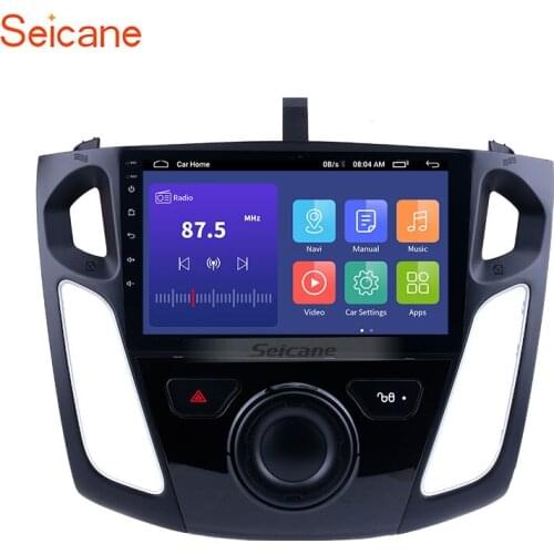 Seicane Android 9.0 9 Inch Car GPS Navigation RadioPlayerFor 2011 2012 2013 2014 2015 Ford Focus Support TV TPMS DAB+ DVR