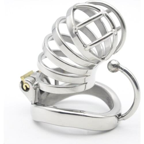 Chaste Bird Stainless Steel Male Chastity Large Cock Cage with Base Arc Ring Devices Penis rings Adult sex toys C274