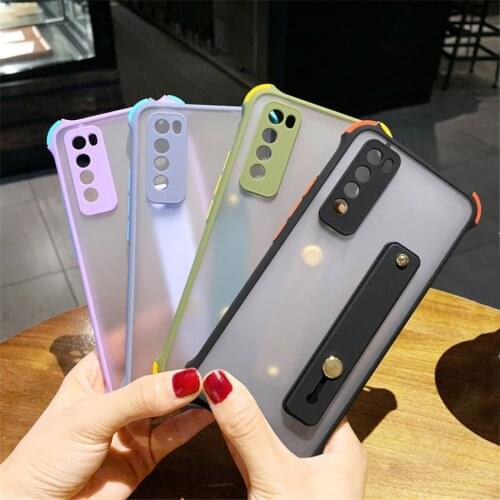 For IPhone 12 Pro 11 Pro Max 12Mini SE 2020 XR X XS Max 7 8 8Plus 6 6S Plus Color Wrist Strap Bracelet Case Cover Fundas