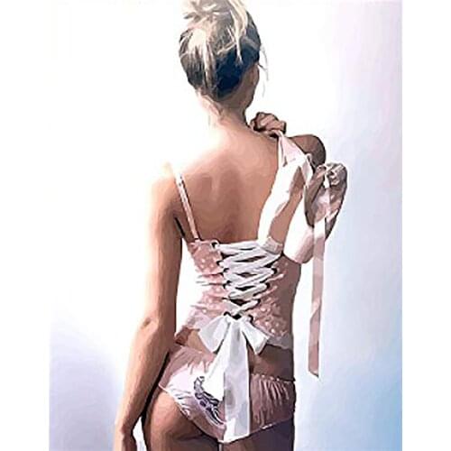 DIY 40X50 Oil Painting By Numbers Sexy girl dancing paint by numbers On Canvas Home Decor Digital Painting chrismas