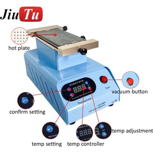 Double Vacuum Pump Screen Separator Glue Removing Rotating Strong Suction Separation Machine For Curved Edge LCD Repairing